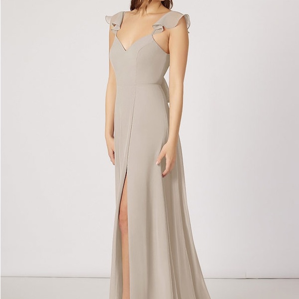 AZAZIE Everett - Taupe Bridesmaids Dress (A4)